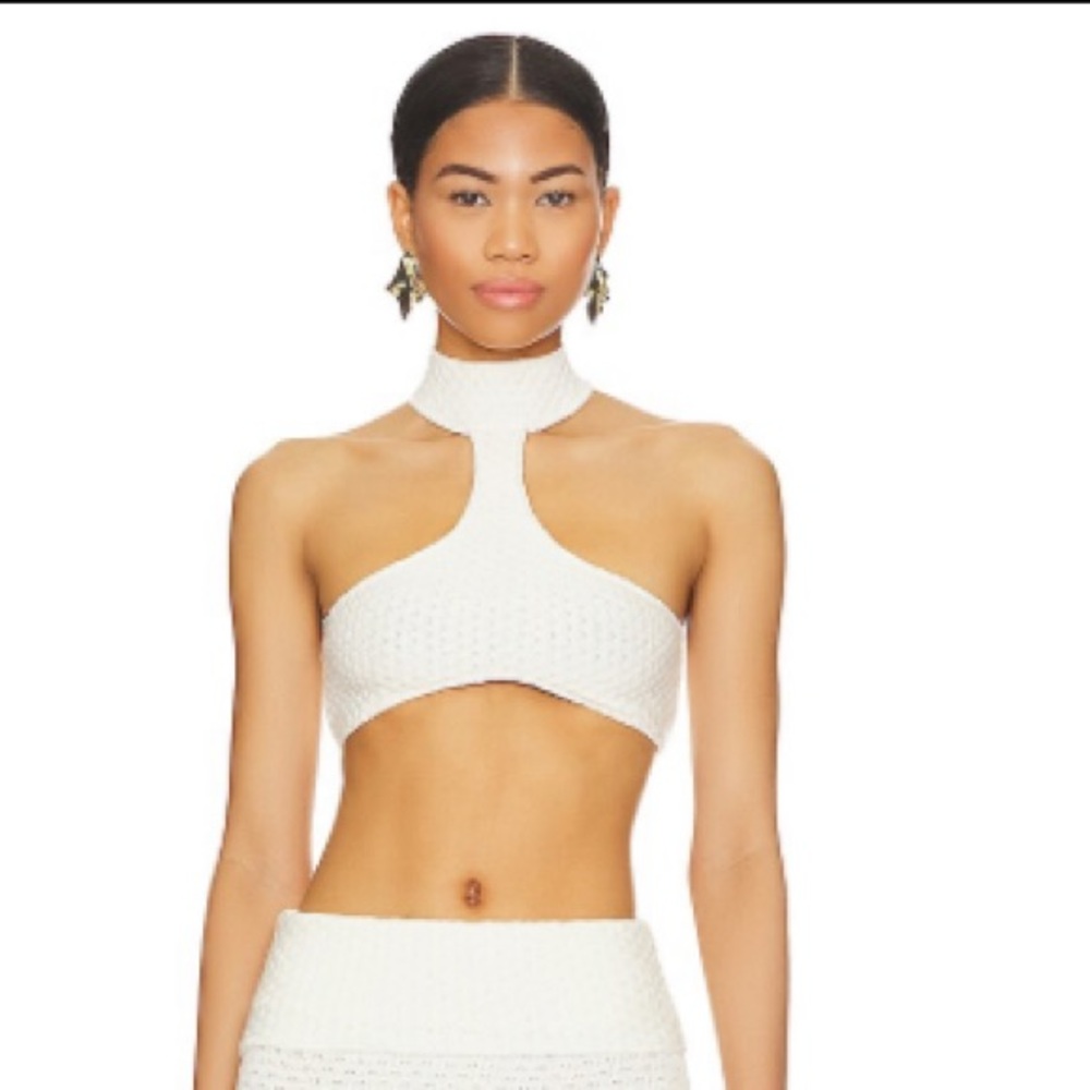 Demi Halter Top in Ivory
Indah